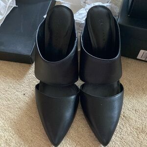 Black Heeled Mule